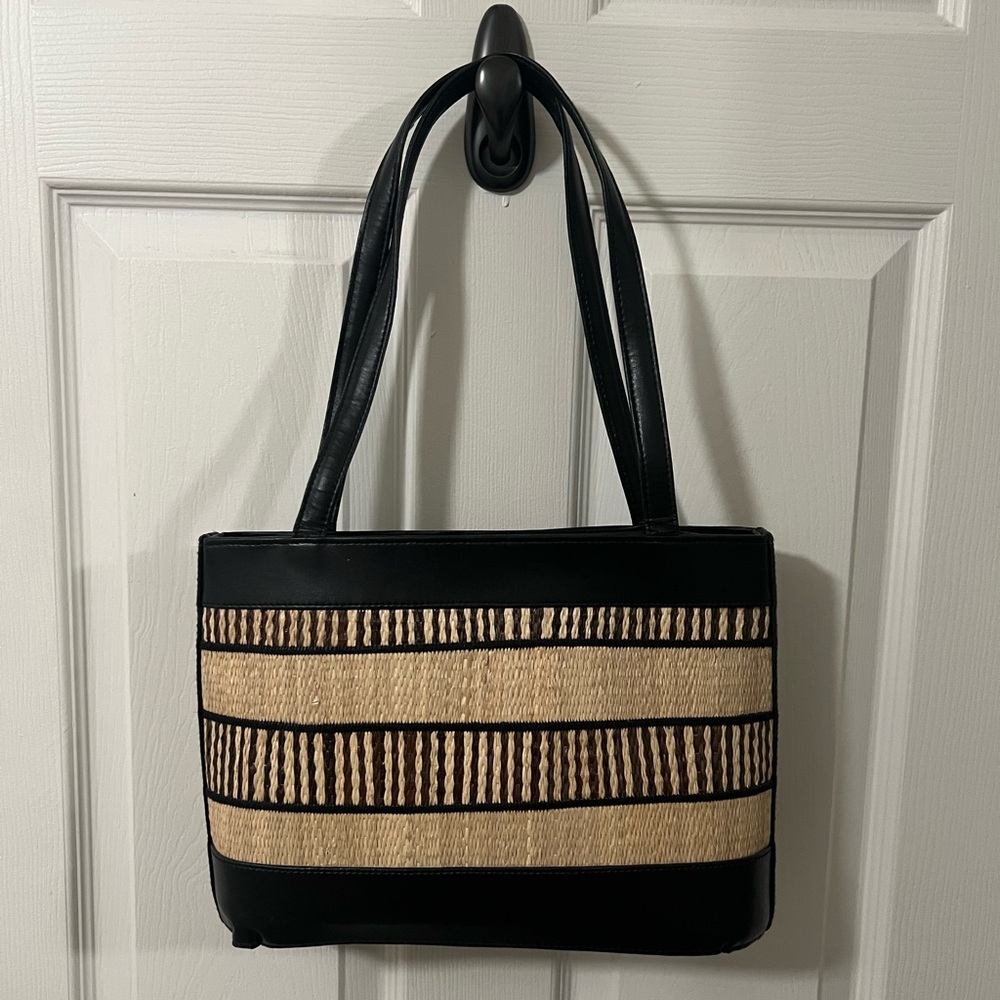 Le SAC Rattan-Woven Handbag